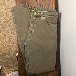 Michael Kors Izzy Skinny Jeans Olive Green